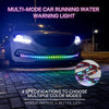 Z12-120CM 120cm DC12V-24V Car Front Grille LED RGB Daytime Running Lights Strip Colorful Lamp