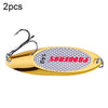 2 PCS 14g PROBEROS DW342 Lure VIB Metal Sequins(Gold)