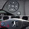 Car Multi-functional Steering Wheel Left Switch Button for Mercedes-Benz W204 / W212 / X204 2008-2015, Left and Right Drive Universal (Beige)