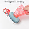 Dog Poop Bag Dispenser, Linen, Grey, Reflective, 10x5.5cm