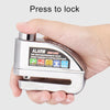 Motorcycles / Bicycle Anti-theft Lock Alarm Disc Brakes Lock with Cable and Bag (Black)