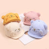 MZ8986 Cartoon Cat Embroidery Pattern Baby Hat Spring and Autumn Thin Cap Children Sunscreen Sun Hat, Size: Suitable for Baby 6-24 Months(Pink)