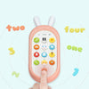 Beiens Early Childhood Education Puzzle Bilingual Phone Baby Bite Music Mobile Phone Toy(Blue)
