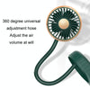 F304 Double-head Hose Built-in Lithium Battery USB Car Fan, Color: Green Gold
