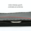 38cm Cowhide Embossed Hand-Stitched Double-Line Steering Wheel Cover(Black Blue Line)
