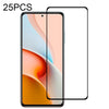 For Xiaomi Redmi Note 9 Pro 5G 25 PCS Full Glue Full Screen Tempered Glass Film