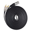 XLR Male To 2RCA Male Plug Stereo Audio Cable, Length:, Length:8m