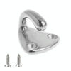 316 Stainless Steel Yacht Fender Hook Coat Hook with 2 x 2.9x13 Screws