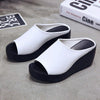 Summer Women Wedge Slippers, Size: 36(White)