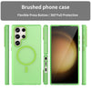 For Samsung Galaxy S23 Ultra 5G MagSafe Frosted Translucent TPU + PC Full Coverage Phone Case(Green)
