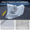 WUPP CS-1410B4 Motorcycle Thickened Oxford Cloth All-inclusive Waterproof Sun-proof Protective Cover, Size:XL(Silver)