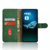 For ASUS ROG Phone 8 Pro Skin Feel Magnetic Flip Leather Phone Case(Green)