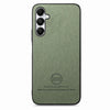 For Samsung Galaxy A13 4G Twill Fabric Leather Skin Back Phone Case(Green)