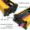 Legend III Generation DC12V to AC110V 6000W Modified Square Wave Car Power Inverter with LED Display(Yellow)