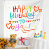 Birthday Layout Hanging Cloth Children Photo Wall Cloth, Size: 150x180cm Velvet(40)