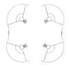STARTRC 1109131 Drone Propeller Protective Guard Anti-collision Ring for DJI Mini  2 / Mavic Mini(Grey)