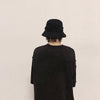 Outdoor Hip-Hop Hat Fisherman Hat Windproof Basin Hat with Drawstring, Size: L