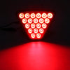 DC12V 1W Car Triangle Highlight Brake Lights Reversing Light with 20LEDs SMD-3528 (Black)