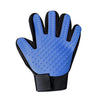 Cat Grooming Glove - Right Hand, Blue - Rubber Brush