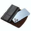 7.0-7.5 inch Multifunctional Waist Bag Mobile Phone Leather Case(Black)