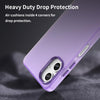 For Samsung Galaxy A06 4G Frosted Translucent TPU Hybrid PC Full Coverage Phone Case(Dark Purple)