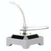 Solar 360 Degree Rotating Turntable Colorful Lights Glasses Display Stand(Gold)
