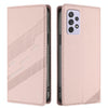 For Samsung Galaxy A72 Embossed Multi-functional Wallet Retro Leather Phone Case(Pink)