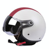 GXT Electric Vehicle Half Cover Four Seasons Retro Helmet, Size: XL(White Red)