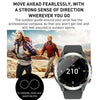 Outdoor GPS Sport Watch 1.32inch HD Round Screen Multi Sport Mode Smartwatch(Black)