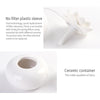 Lotus Ceramic Nano Spray Hydrating Aroma Humidifier Air Purifier(White Flower + White Body Ceramic)
