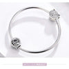 S925 Sterling Silver Beads DIY Bracelet Charm Family Hollow Jewelry Accessories