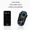 KUQIBAO Motorcycle Helmet Waterproof Bluetooth Headset With Screen(Hard Microphone)