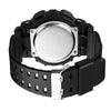 SKMEI 1857 Stainless Steel Buckle PU Strap Waterproof Electronic Watch(Black and Black)