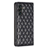 For Samsung Galaxy A56 5G Diamond Lattice Magnetic Leather Flip Phone Case(Black)
