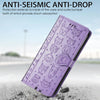 For Asus Zenfone 8 Flip Lovely Cat and Dog Embossing Pattern Horizontal Flip Leather Case , with Holder & Card Slots & Wallet & Cartoon Clasp & Lanyard(Purple)