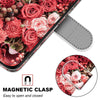 For Alcatel 1L (2021) Coloured Drawing Cross Texture Horizontal Flip PU Leather Case with Holder & Card Slots & Wallet & Lanyard(Pink Rose Garden)