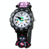 JNEW A342-86170 Children Cartoon Jelly Silicone Strap Quartz Watch(Robot)