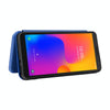 For Alcatel 1B 2022 Carbon Fiber Texture Flip Leather Phone Case(Blue)