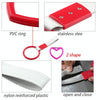 JDM Car Static Belt Decorative Warning Hanging Ring Rear Bumper Warning Ring Car Safety Hand Ring(Heart-Shaped Pink)