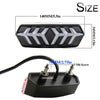2 PCS KC670 Motorcycle Integrated Flashing Turn Signal Brake Tail Light for Honda MSX125 CBR650F CTX700(Transparent)