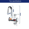 3s Fast Heat Electrothermal Rotatable Faucet Water Tap with Digital Display, 220V, Size: S