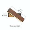 Simple Rotatable Bedside Bedroom Wall Lamp Warm Night Light, Size:21cm(Walnut)