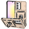 For Samsung Galaxy A26 5G Sliding Camshield Holder Phone Case(Gold)