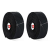 1 Pair WEST BIKING YP0804059 Road Bike Color Line Bar Belt PU Non-Slip Riding Bar Belt(Pure Black)