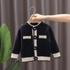 Girls Cardigan Autumn Winter Knitted Sweater Camellia Jacket, Size:  73cm(Tibetan)