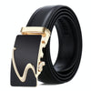 Dandali Casual Men Automatic Buckle Belt Business Soft Leather Pants Band, Length (cm): 120cm(ZD-21)