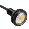 2 PCS 22.5mm 2W 200LM White + Yellow Light 4 LED SMD 5630 Eagle Eye Car Steering Light Daytime Running Light(Black)