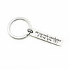 Creative Drive Safe Handsome Words Stainless Steel Keychain Key Rings(Wing)