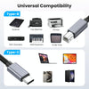 USB-C / Type-C to USB-B BM Printer MIDI Keyboard Adapter Cable, Length:1.8m