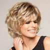 Wig-450 Gold Ladies Short Curly Hair High Temperature Silk Chemical Fiber Wig Headgear